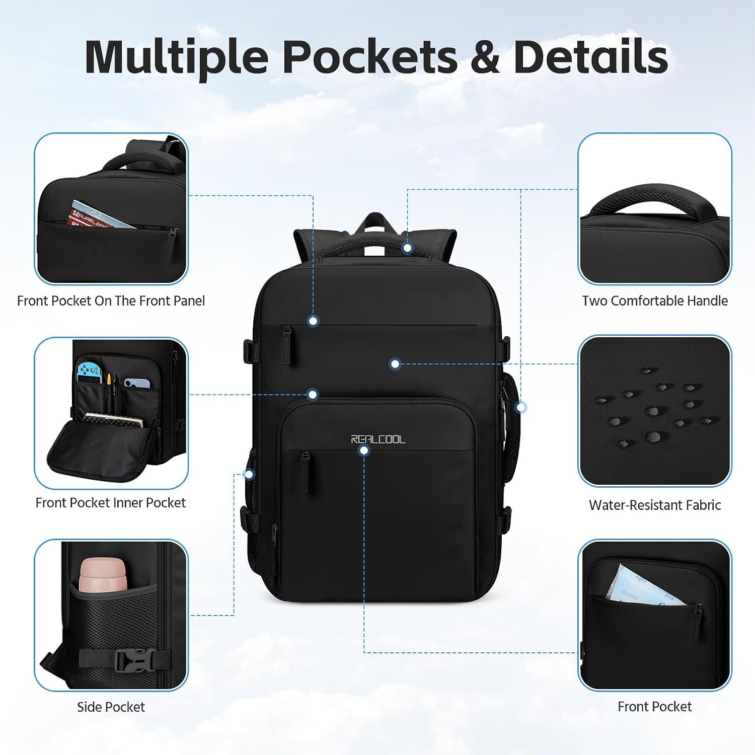 15.6" Carry-On Pack, Black — view 3