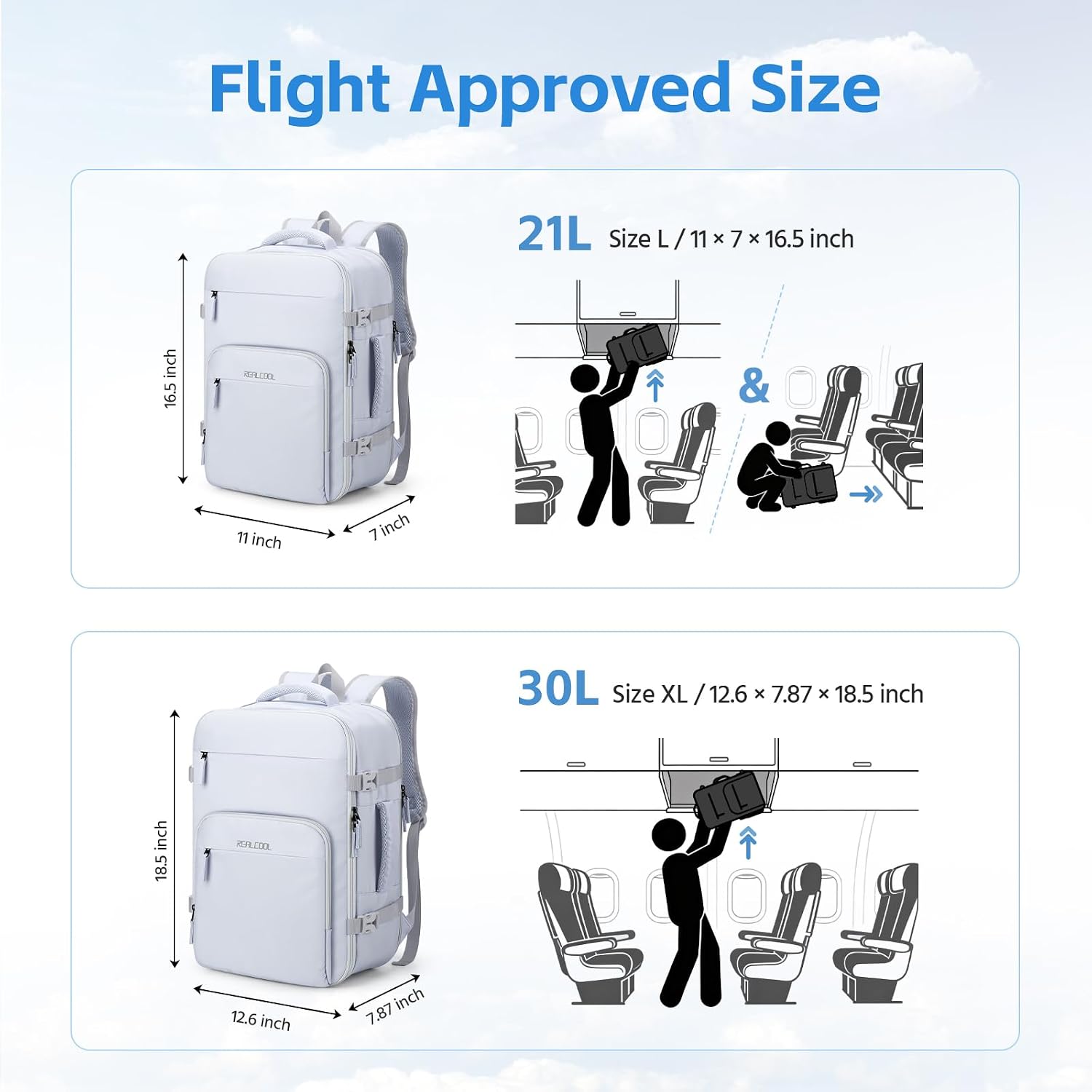15.6" Carry-On Pack, White — view 5