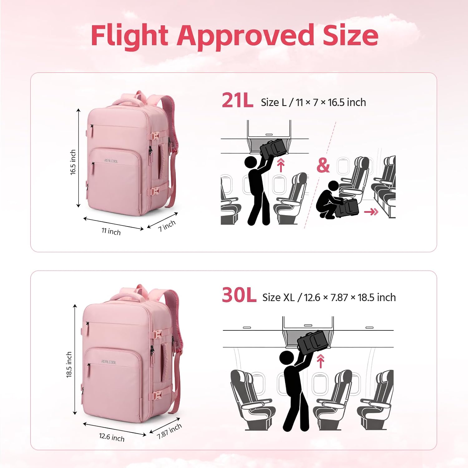 17.3" Carry-On Pack, Pink — view 5