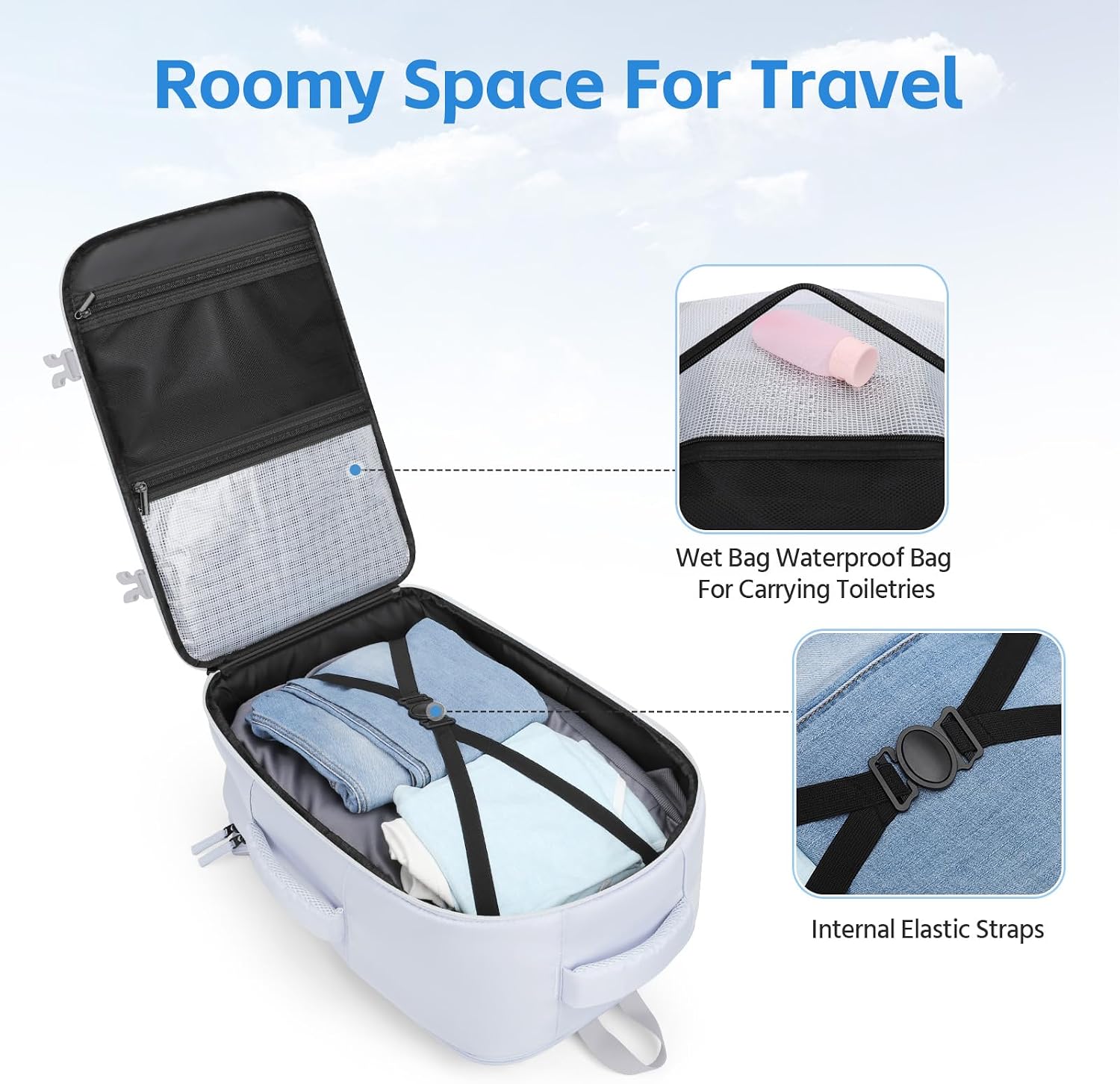 17.3" Carry-On Pack, White — view 4